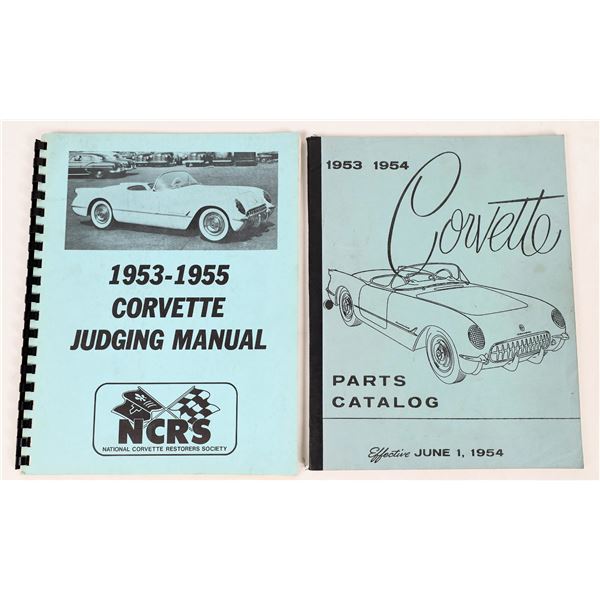 Corvette Parts Catalog GM, 1953 Owner's Manual, NCRS Judging Manual 1953-1955  [157442]