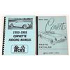 Image 1 : Corvette Parts Catalog GM, 1953 Owner's Manual, NCRS Judging Manual 1953-1955  [157442]