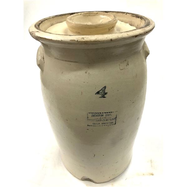 Benton Brig & Pottery Co., Enton, Arkansas #4 Stoneware  [159848]