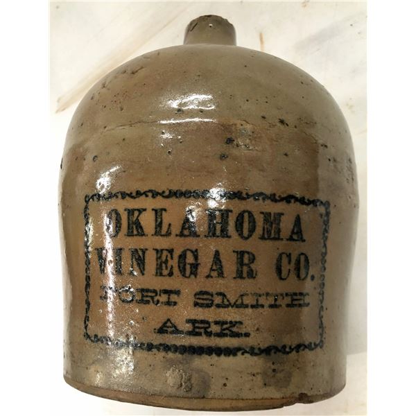 Oklahoma Vinegar Co., Fort Smith , Two hole hanging Jug [159843]