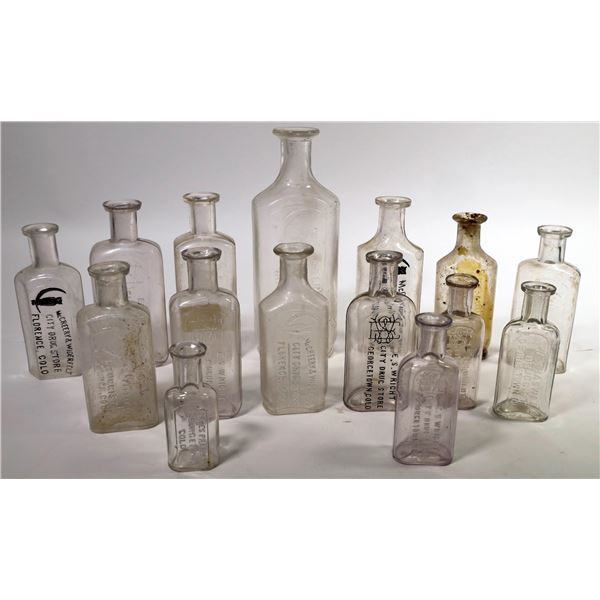 Florence and Georgetown, CO Medicine Bottles  (15) [159397]