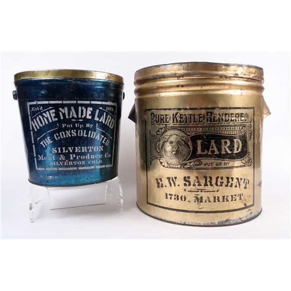 Colorado Large Lard Tins, 2 [160591]