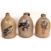 Image 1 : Classic Eastern Pictorial Stoneware Jugs (3), #2 (2 gal) [159861]