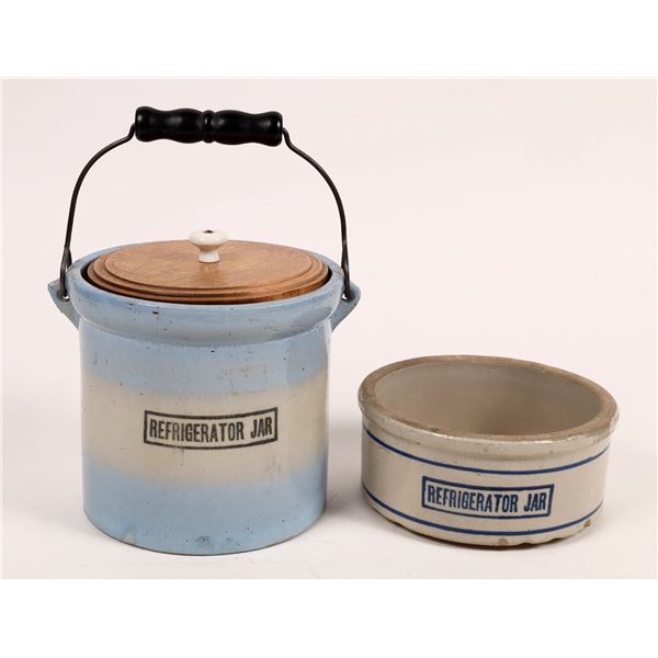 Blue Refrigerator Jar Stoneware, 2 [159912]