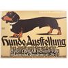 Image 1 : German Dog Show Poster Featuring a Daschund [159622]