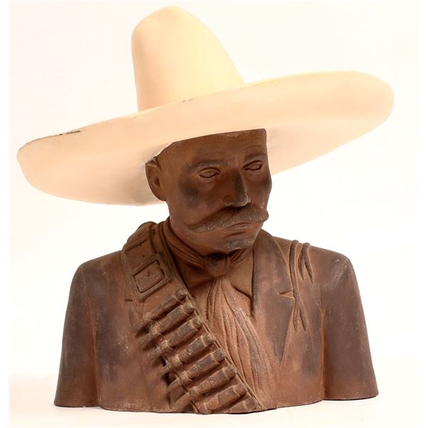 Mexican Man Head Sculpture [160596]