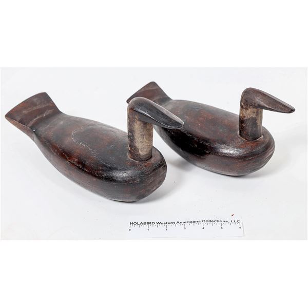 Carved Wood Decorative Ducks, 2 [158856]