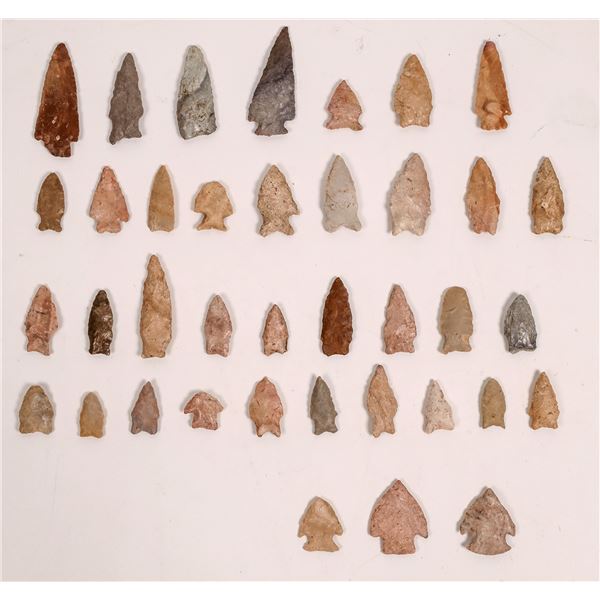 Stone Points from Kay County, Oklahoma including Snyder Points [160050]