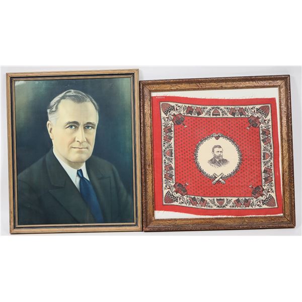 Presidential Framed Group, T Roosevelt, FDR, Grant, Taft, Al Smith [158958]
