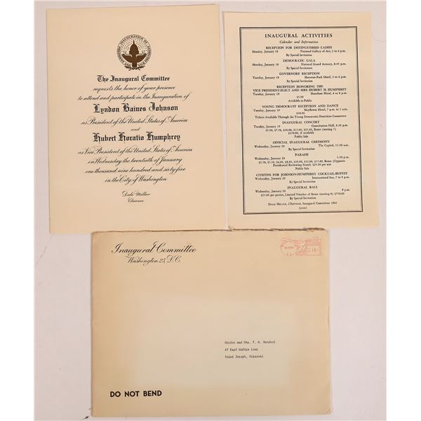 Lyndon Baines Johnson Inaugural Invitation [157340]