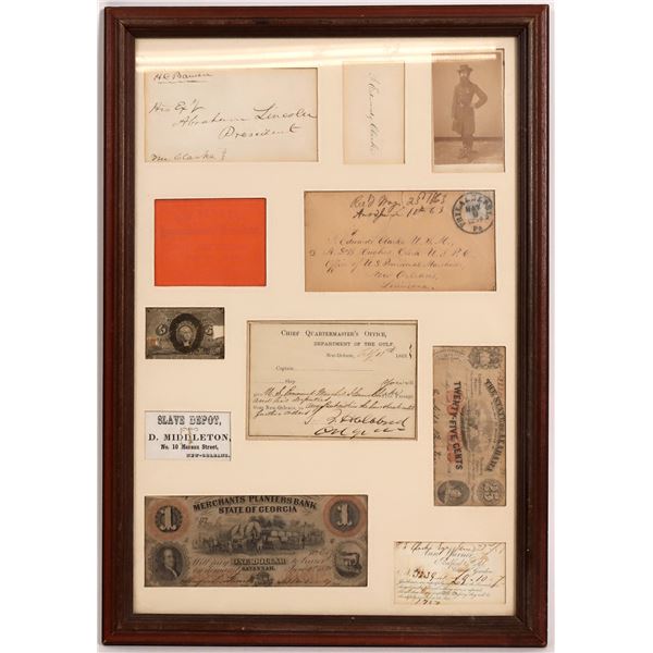 Passes and Postal Covers for Isaac Edwards Clarke  1863 [157378]