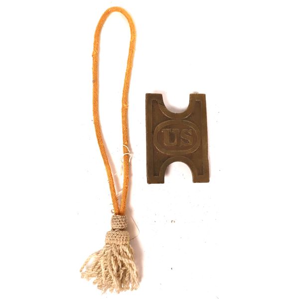 Cavalry Saber Hanger Sash and Brass Keeper C. 1860's [160007]