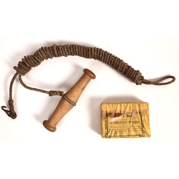 Civil War Artillery Lanyard and Timed Fuses [157463]