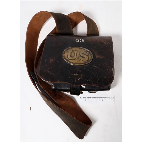 Original H. A. Dingee Cartridge Box with Eagle Crater Badge  [157362]