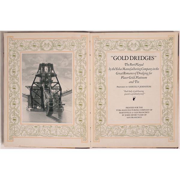 Gold Dredges Book by Yuba Manufacturing [158590]