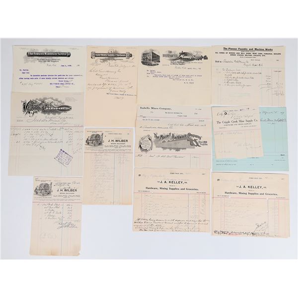 Cripple Creek Mining Supplies Billheads [158866]