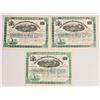 Image 1 : Basic City Mining, Manufacturing & Land Co. Stock Certificate Trio [155824]