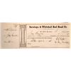 Image 1 : Saratoga & Whitehall RR Stock Transferred to Jay Gould, 1865 [159586]