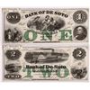 Image 1 : Bank of De Soto Banknotes [161219]