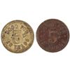Image 2 : Horseshoe Bar/ L. S. Moore Tokens (2) [154216]