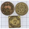 Image 2 : A Trio of Pueblo Drug Store Trade Tokens [154306]