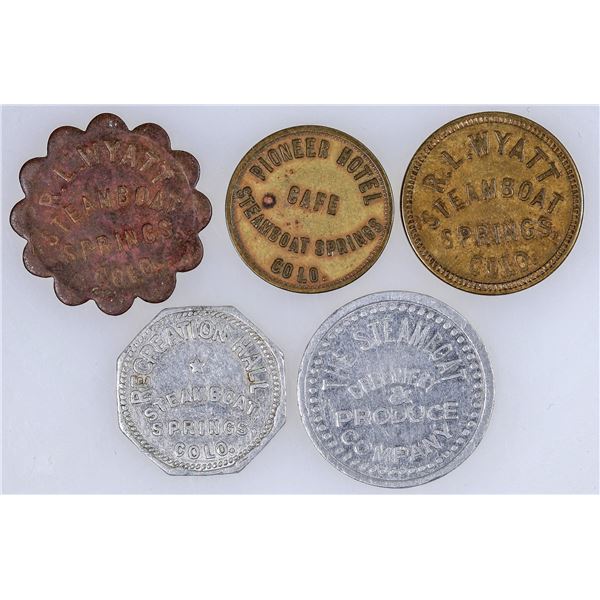 Steamboat Springs Token Collection (5) [159545]