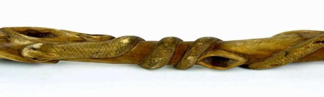 Early diamond willow walking stick