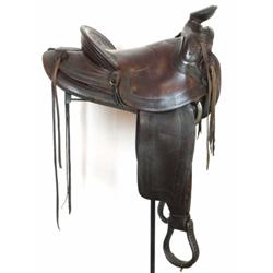Fine early Wyoming saddle by JW Kirwan