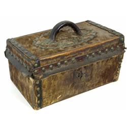 Great hide covered and tacked document
