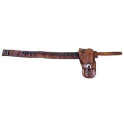 Brauer Bros marked single loop Colt SAA holster