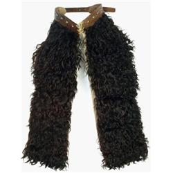 Excellent childs pair black wooly chaps