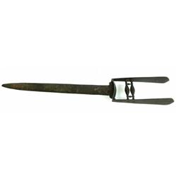 19th C. Katar with double edges 13 1/2" blade