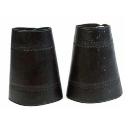 Fine pair of RT Frazier marked cowboy cuffs