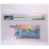 Image 2 : Suriname 1991, 5 Gulden AA097031 PMG 66EPQ
