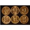 Image 1 : 6-1 1/4'' METAL PRESIDENTIAL ROUNDS FRANKLIN