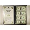 Image 1 : UNCUT SHEET OF 4-2009 US $1 FRN'S CRISP UNC IN