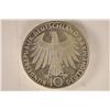 Image 2 : 1972-F GERMAN SILVER10 MARK PROOF OLYMPIC COIN