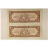 Image 2 : 2-1960 BANK OF CUBA 10 PESO BILLS BOTH ARE CRISP