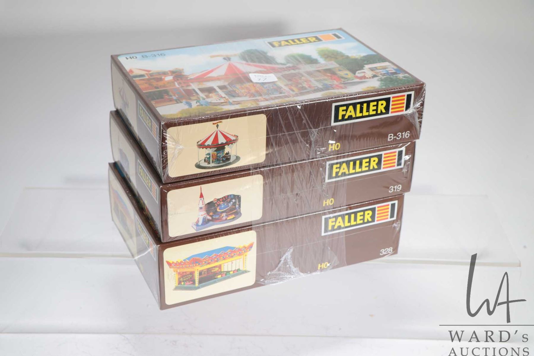 Faller Model Rides Three new in box Faller HO scale model kits incldung B-316 carousel ...