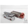 Image 1 : Vintage Dinky Supertoys including No. 955 Firetruck with extending ladder and Foden open bed truck, 