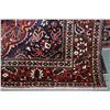 Image 2 : 100% Iranian wool carpet "Bakhtiar" with center medallion, overall floral design with red background