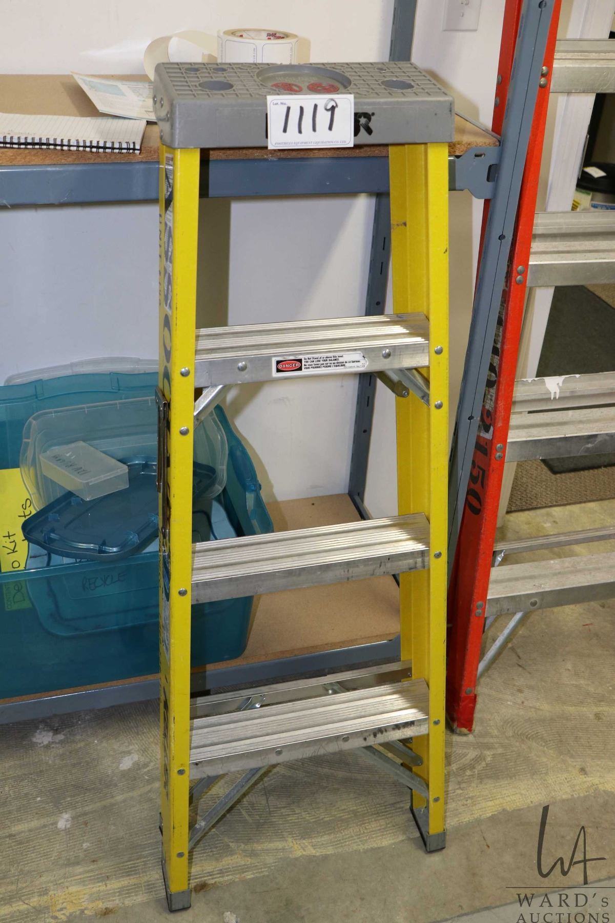 4' fibger glass ladder Note: Items located at Associated Communications ...