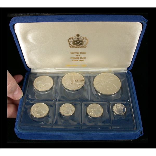Western Samoa Silver Proof Set 1974