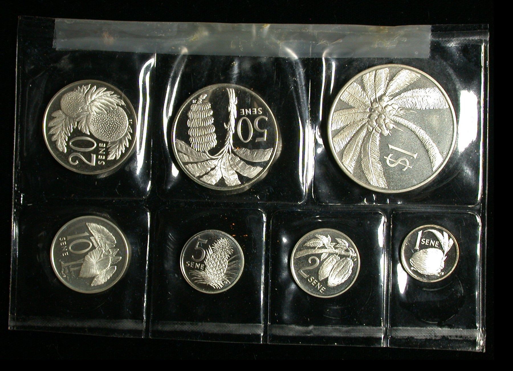 Western Samoa Silver Proof Set 1974