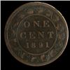 Image 2 : Canada One Cent 1891 LLLD, ICCS VG-10