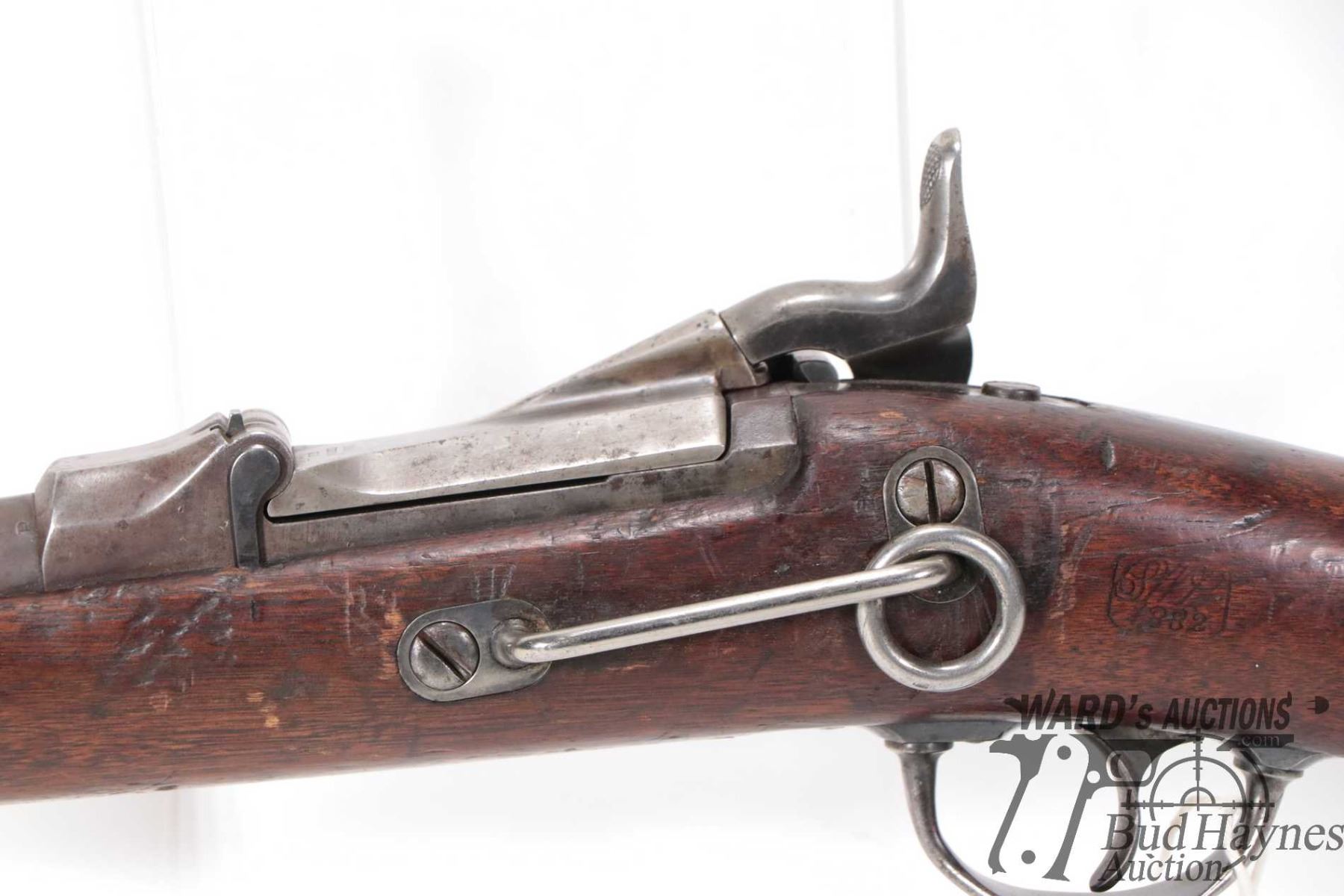 Antique saddle ring Carbine Springfield Armory model 1873, .45-70 cal ...