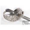 Image 2 : Unknown polished nickel plated dress sword, polished and 35 inch polished and etched blade with Star