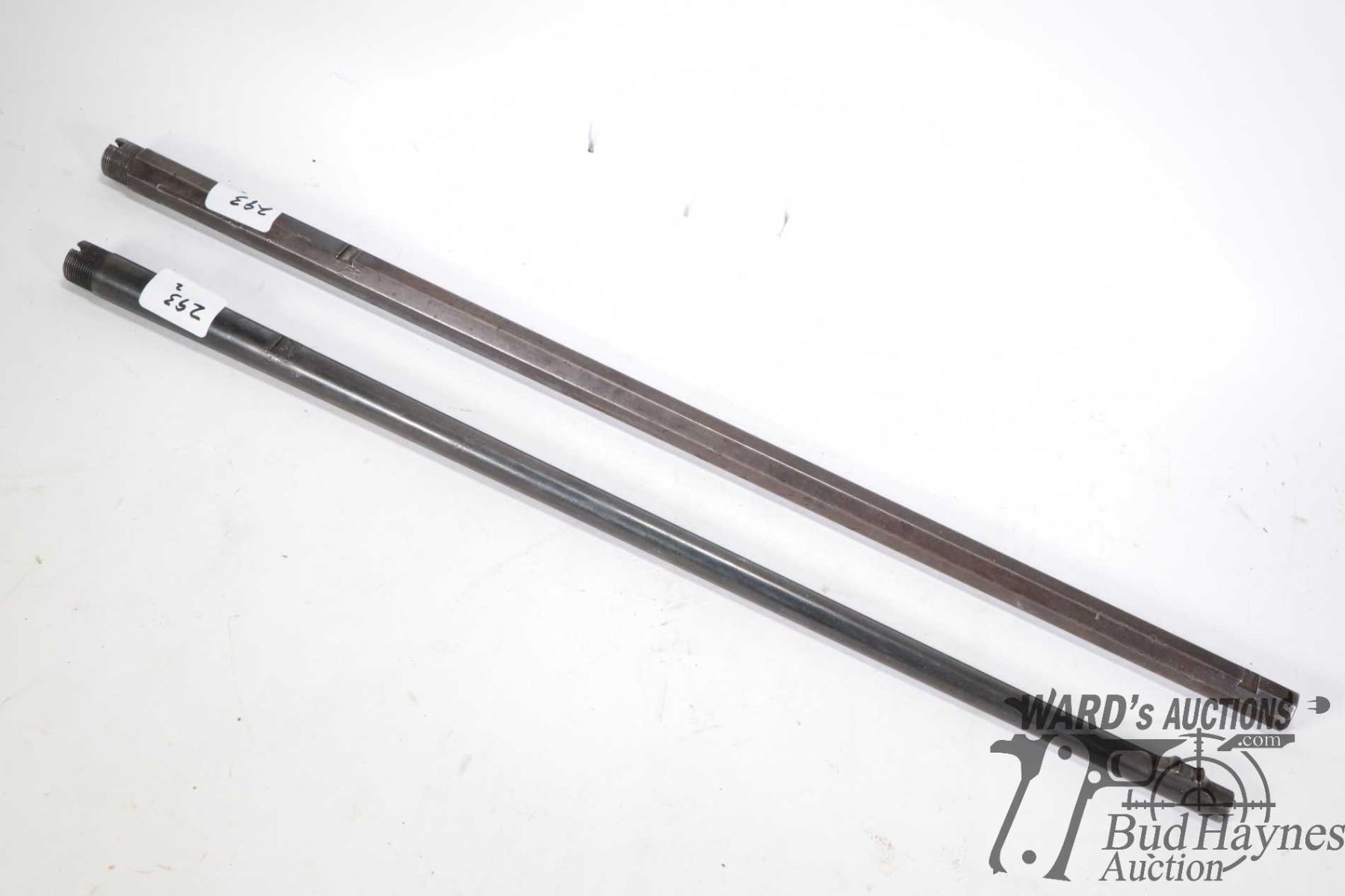 Two rifle barrels including Hexagon Winchester .38-56 WCF and ...