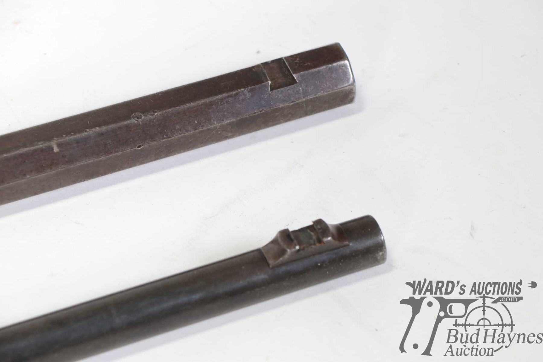 Two rifle barrels including Hexagon Winchester .38-56 WCF and ...