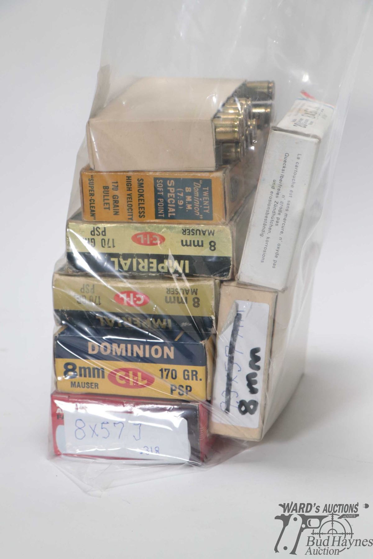 Count Boxes Two 20 count boxes Imperial 8mm Mouser 170 GR PSP, one Dominion 20 ...